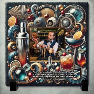 Tablou Ardezie Cadou Personalizat Barman