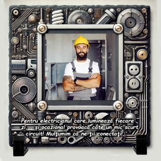 Tablou Ardezie Cadou Personalizat Electrician