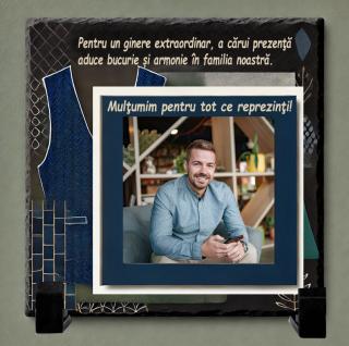 Tablou Ardezie Cadou Personalizat Ginere