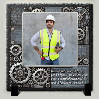 Tablou Ardezie Cadou Personalizat Inginer