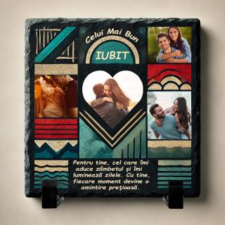 Tablou Ardezie Cadou Personalizat Iubit