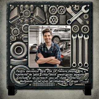 Tablou Ardezie Cadou Personalizat Mecanic