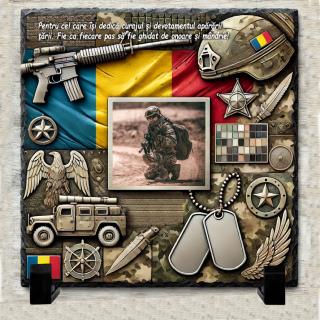 Tablou Ardezie Cadou Personalizat Soldat