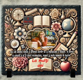 Tablou Ardezie Cadou Profesoara 8 Martie
