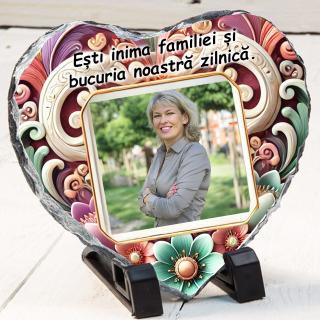 Tablou Ardezie Personalizat ,   Cadou pentru Bunica cu Text si Poza