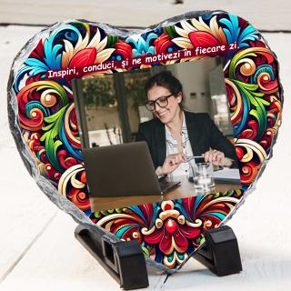 Tablou Ardezie Personalizat ,   Cadou pentru Sefa cu Text si Poza