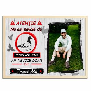 Tablou Lemn Cadou Columbofil