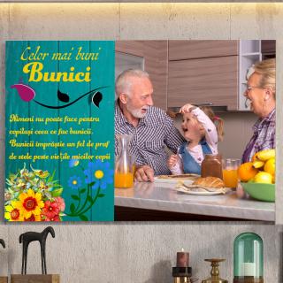 Tablou Personalizat Canvas Pentru Cadou Bunici