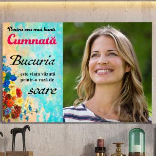 Tablou Personalizat Canvas Pentru Cadou Cumnata