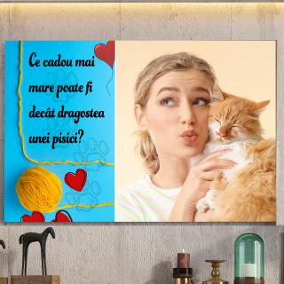 Tablou Personalizat Canvas Pentru Pisica