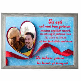 Tablou Sclipici Personalizat Cadou Sot Sotie