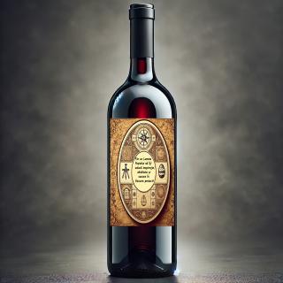 Vin Personalizat Arhitect ,   Cadou Special de Paste cu Text  Poza