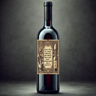 Vin Personalizat Farmacist ,   Cadou Special de Paste cu Text si Poza