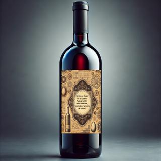 Vin Personalizat Inginer ,   Cadou Special de Paste cu Text si Poza