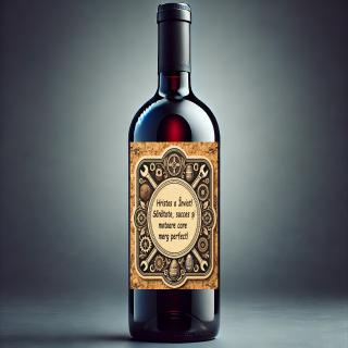 Vin Personalizat Mecanic Auto ,   Cadou Special de Paste cu Text si Poza