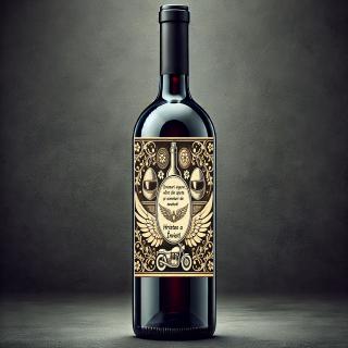 Vin Personalizat Motociclist,   Cadou Special de Paste cu Text  Poza