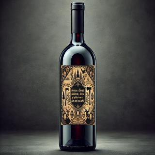 Vin Personalizat Padurar ,   Cadou Special de Paste cu Text si Poza
