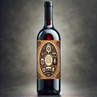 Vin Personalizat Politist ,   Cadou Special de Paste cu Text si Poza