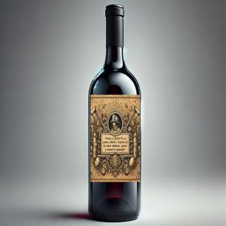 Vin Personalizat Pompier ,   Cadou Special de Paste cu Text si Poza