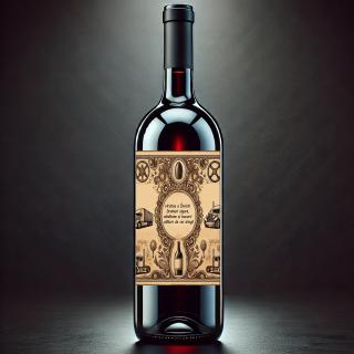 Vin Personalizat Sofer Tir ,   Cadou Special de Paste cu Text si Poza