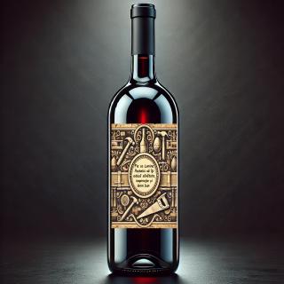 Vin Personalizat Tamplar ,   Cadou Special de Paste cu Text si Poza