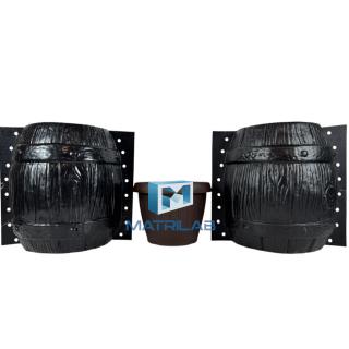 Matrita Ghiveci Butoias mic  33 cm H - set 3 bucati
