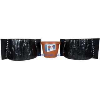 Matrita Ghiveci Scoarta de Copac  27.5 cm H - set 3 bucati