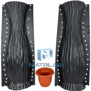 Matrita Vaza in Valuri 60 cm H - set 3 bucati