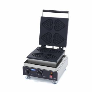 Aparat 4 waffle in forma de inima, 1750W, 230V