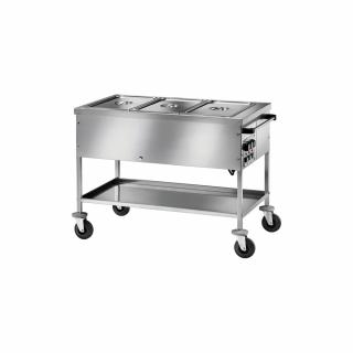 Bain Marie cu boiler, temperatura ajustabila, 2x1 1GN - 150(h) mm, 840x650x850 mm, CT1758TD