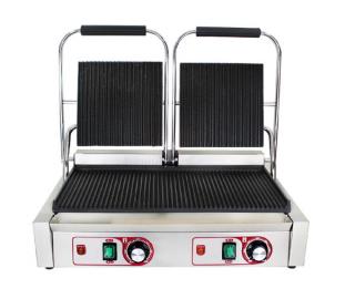 Contact grill panini dublu striat, 230V, 3,6kW, BKG7