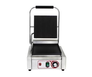 Contact grill panini simplu striat-neted, 230V, 1,8kW, BKG2