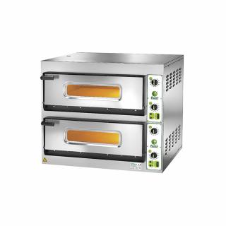 Cuptor de pizza electric cu panou analog, 400V, 14,4 kW, FES6+6