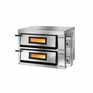 Cuptor de pizza electric cu panou digital, 400V, 12 kW, FMD4+4