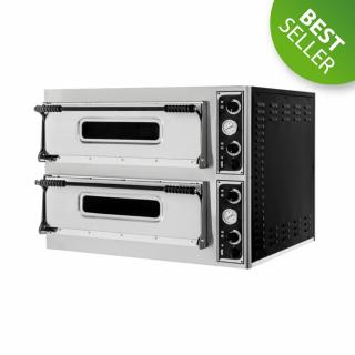 Cuptor pizza electric 4+4 pizze, O 32 cm, 9,4 kW, 400V