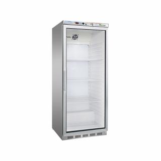 Dulap congelare inox, cu usa din sticla, 570 litri, -18-22   C