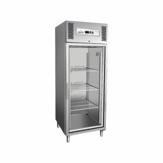 Dulap congelare inox cu usa din sticla, GN2 1, 650 litri, -18 -22   C