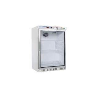 Dulap frigorific alb cu usa sticla semiprofesional, 130 litri, +2+8   C