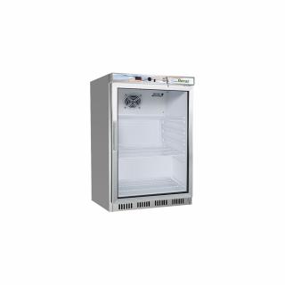 Dulap frigorific inox cu usa din sticla, 130 litri, +2+8   C