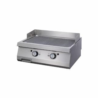 Gratar Fry-top cromat pe gaz striat de banc, 800x900x280 mm, 18 kW, linia 900