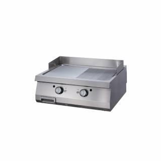 Gratar Fry-top electric, cromat neted-striat de banc, 800x900x280 mm, 12 kW, linia 900