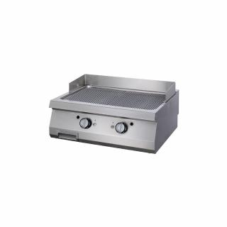 Gratar Fry-top electric, cromat striat de banc, 800x900x280 mm, 12 kW, linia 900