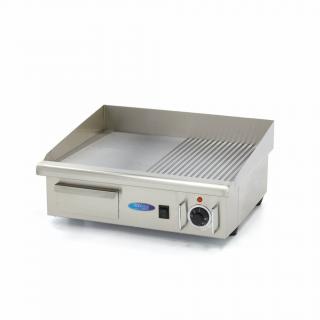 Gratar Fry-top electric mixt din inox, 550     365 mm, 3 kW, 230V