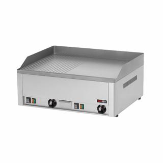 Gratar Fry-top electric neted-striat 480x650 mm, 660x540x220 mm, 6 kW FTHR60E
