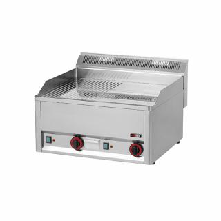 Grill Fry-top electric cromat neted-striat, 6 kW, 480x650 mm, linia 600, FTHRC60EL