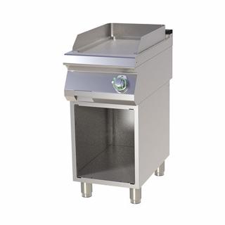 Grill Fry-top electric neted 560x370 mm cu suport, 4,5 kW, linia 700, FTH740E