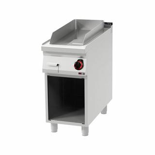 Grill Fry-top electric neted 650x310 mm cu suport, 6 kW, linia 900, FTH90 40E