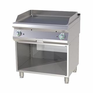 Grill Fry-top gaz neted 560x770 mm cu suport, 14 kW, linia 700, FTH780G