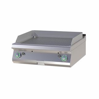 Grill Fry-top gaz striat 560x770 mm de banc, 14 kW, linia 700, FTR708G