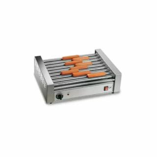 Incalzitor hot dog 9 role teflonate, 1,6 kW, 230V